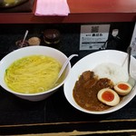 塩そば専門店 桑ばら - ユメさんが本気で作った国産牛スジカレーと塩かけそば定食