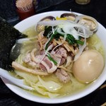 塩そば専門店 桑ばら - 地鶏タタキとアサリの塩そば