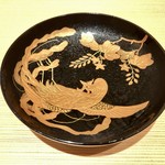 肉屋 田中 - 鮑のお椀：千葉の鮑のすり流し、鮑、海老芋 鮑と神戸牛の合わせ出汁