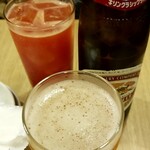 Izakaya Oozawa - 瓶ビールとトマトチューハイ