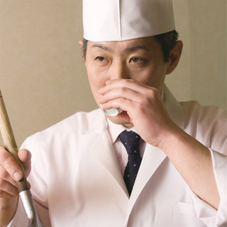 Kishu Honmamon ingredients selected by head chef Tadaaki Tsuda