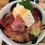 Isoya taikoma - ポテサラが海鮮丼に？初めてです。