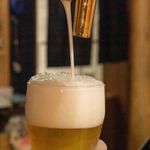 The sacca cafe - キンキンに冷えたジョッキでのビールは最高です！