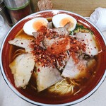 天神そば - ダブル、玉子入りです。（2019.11 byジプシーくん）