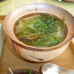 金田中 草 - 鯛と水菜のお鍋♪