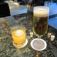 東京焼肉 一頭や コレド室町テラス店 - あらごし梅酒ロック　700円＋Tax　＆　生ビール　780円＋Tax