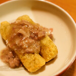 焼肉ハウス大将軍 - お通し　ポテト牛餡かけ