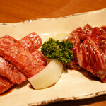 焼肉ハウス大将軍 - 並カルビ、上ハラミ