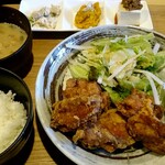 地鶏 鶏焼肉 寛 - Ａ唐揚げランチ