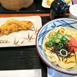 丸亀製麺 - 明太釜たま ¥440＋かしわ天¥ 150