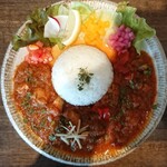 Spicy Curry WANYA - チキンと野菜の合い掛けカレー