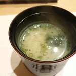 鮨 竜介 - 海苔味噌汁
