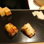 鮨 竜介 - 穴子と玉