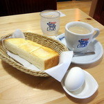 コメダ珈琲店 - ミルクコーヒー420円+モーニング