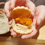 銀座 しのはら - フォアグラ最中