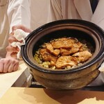 銀座 しのはら - 鮭と芋としめじご飯