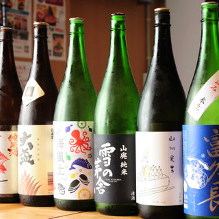 日本酒や焼酎など、新鮮な魚料理と好相性なドリンクが多数☆