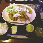 ダイニングたから - カキフライランチ¥1100