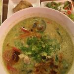 Thai Food Lounge DEE - グリーンカレーらーめんL (*´ω`*) セット タンドリーチキン
