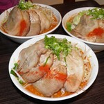 らーめんでぽっと - からし豚そばx3