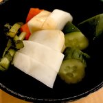 Oohashi - 辛うじて撮った漬物250円