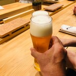鮨 十兵衛 - 生ビールでカンペー＼(^o^)／