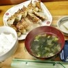 ひなたぼっこ - 料理写真:「餃子定食」\500です