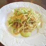 Natural cafe ROUTE99 - ランチ（厚揚げの味噌パスタ）
