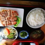 ラーメンたけ味 - 若鳥の網焼き定食 800円