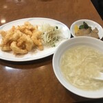 海鮮広東料理　中華料理　昌園 - 海老の天ぷら定食