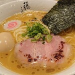 麺屋 藤しろ - 鶏白湯味玉ラーメン 850円