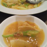 華湘 東武池袋店 - 春筍とグリーンアスパラの桜エビ煮込み