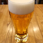 Kamiya Shokudou - 生ビール（中）（アサヒスーパードライ）