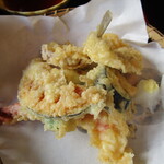 鐘つきうどん きんちょう  - イモ天せいろ（アップ）