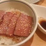 肉 もつ 土穂 - ステーキ丼(特注)