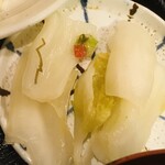 Oshokujidokoro Pirika - ランチのお漬物