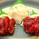 Recommendation! Assortment of 3 types of horse sashimi