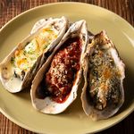 Assortment of 3 types of grilled Oyster 3P