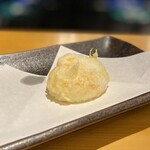 天ぷらとワイン 小島 - 半熟卵