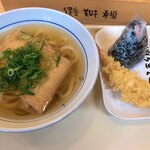 麺乃庄つるまる饂飩 - きつねうどん＆おにぎり＆えび天