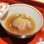 銀座 しのはら - 真鴨、きのこ