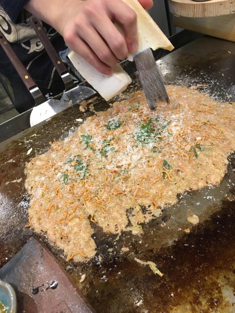 おこげもんじゃ 山本 旧店名 おこげもんじゃ 田中 東梅田 もんじゃ焼き 食べログ