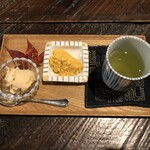 鹿教湯 三水館 - ほうじちゃアイスとかぼちゃ