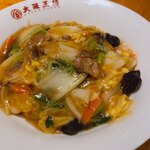 大阪王将 - ご飯も具材もお皿も1.5倍