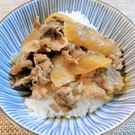肉のあさの - 牛丼(盛付は半量)