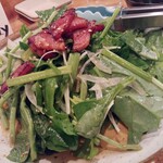 酒庵若やま - ホーレン草とベーコンのサラダ