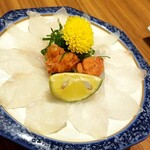 にぎりずし 雷音 甲東園店 - 目板かれい薄造り