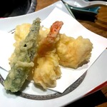 鷹 - クエ入り天ぷら盛り合わせ