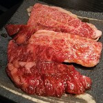 和牛焼肉 味道苑 池袋はなれ - カルビ  980円  旨いね。霜降と普通の肉ミックス