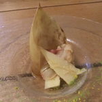 コルツ - 2012/03　筍と北寄　下にはトマト。ソースがおいしい